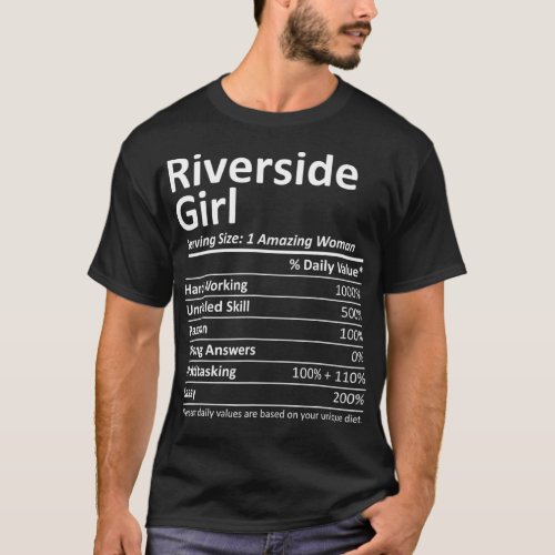 RIVERSIDE GIRL CA CALIFORNIA Funny City Home Roots T_Shirt