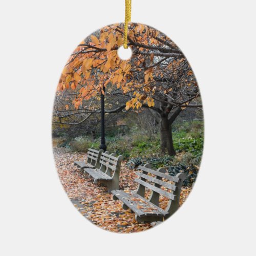 Riverside Park Manhattan Upper West Side New York Ceramic Ornament