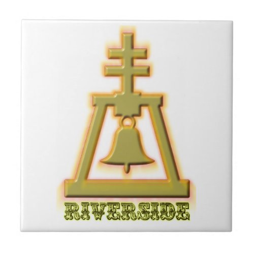 Riverside Raincross Ceramic Tile