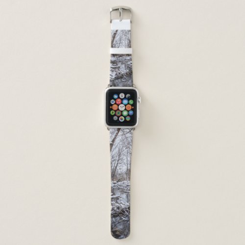 Riverside Snow Apple Watch Band