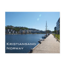 Riverside View In Kristiansand, Norway