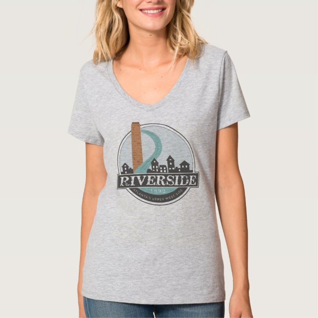 #riversideatl Women's V-neck T-shirt (Front)