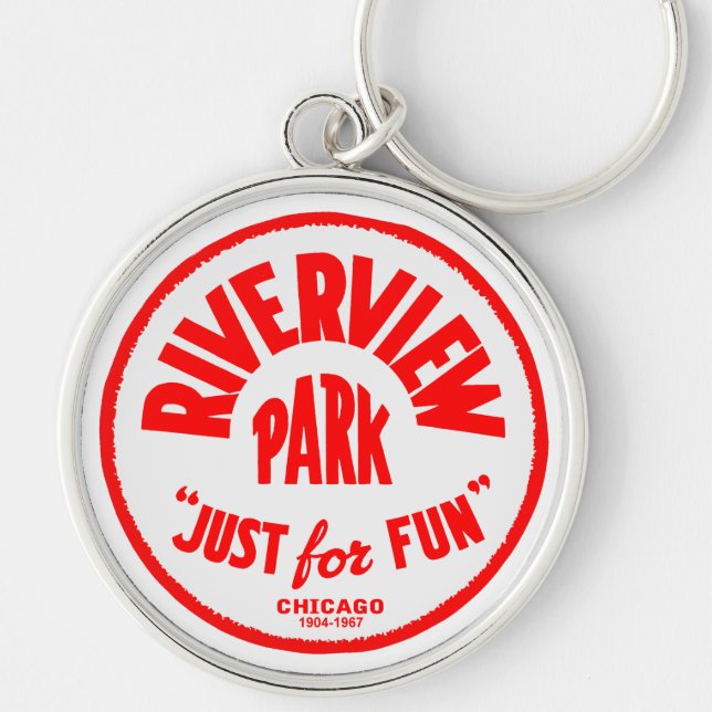 Riverview Amusement Park, Chicago, Illinois Keychain (Front)