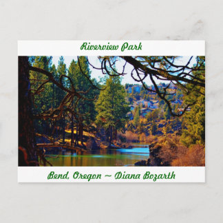 Riverview Park Bend Oregon Postcard
