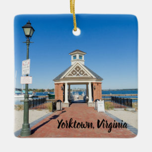 Riverwalk Landing in Yorktown Virginia Ceramic Ornament