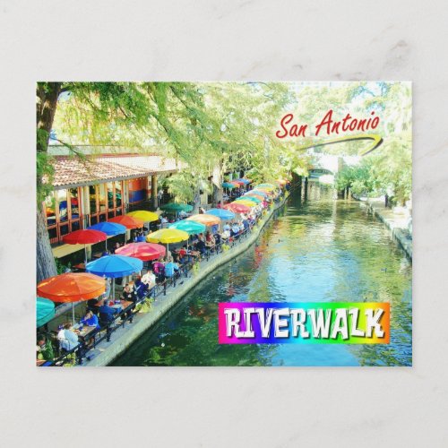 Riverwalk San Antonio Texas Postcard