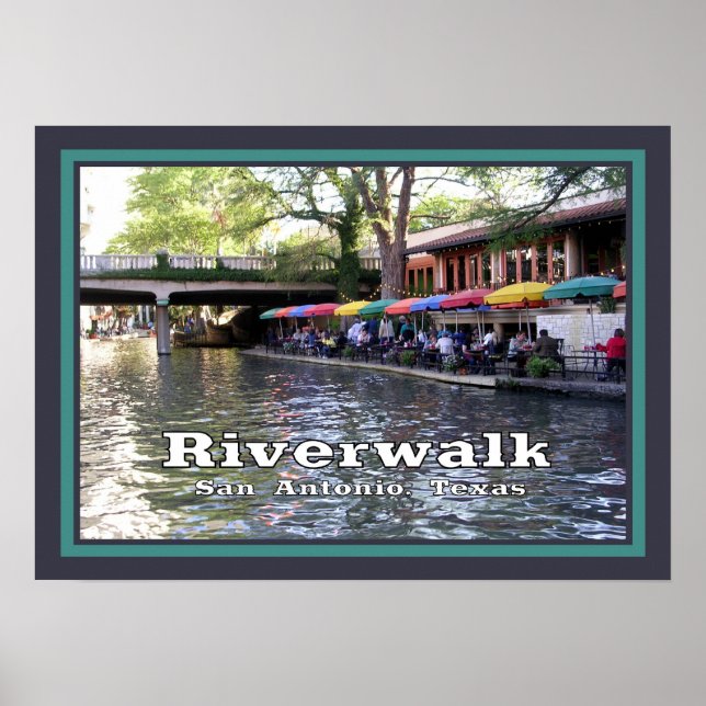 Riverwalk, San Antonio,Texas Poster (Front)