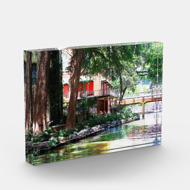 Riverwalk View Acrylic Block (Left)