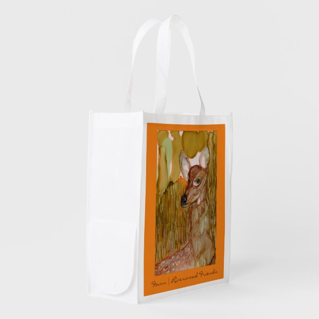 Riverwood Friends Fawn Grocery Bag (Front Side)