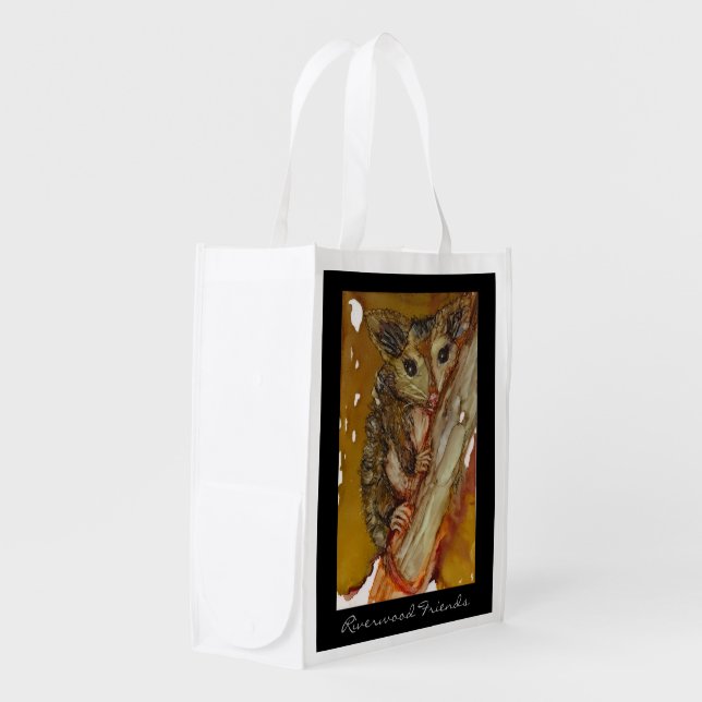 Riverwood Friends Opossum Grocery Bag (Front Side)