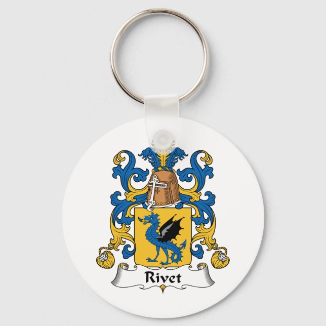 Rivet Family Crest Keychain (Front)