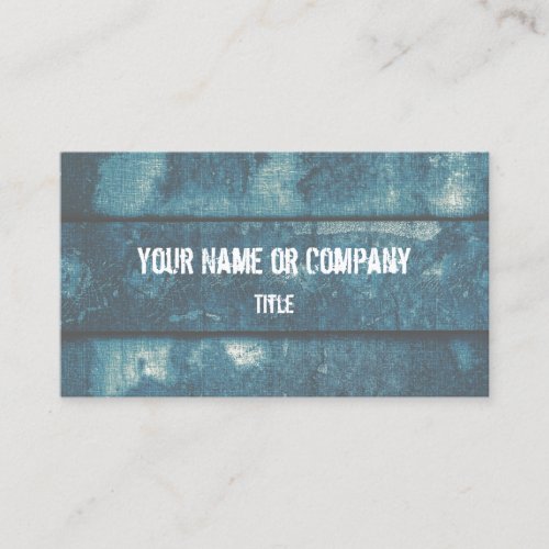 Riveted II TealBlue Industrial Business Cards