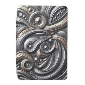 riveted metal curves iPad mini cover