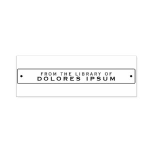 Riveted Tag Bookplate Stamp