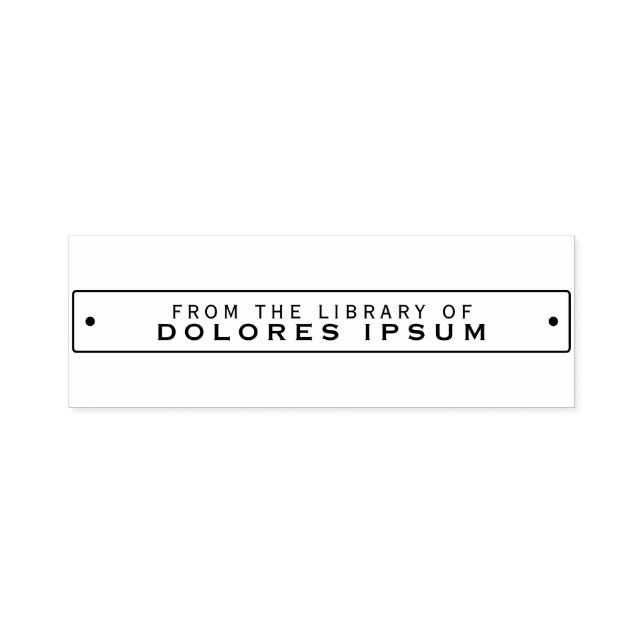 Riveted Tag Bookplate Stamp (Design)