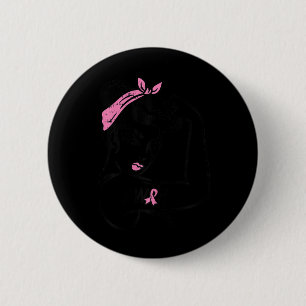 Riveter I Won Awareness Breast Cancer Survivor Wom Button
