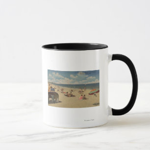 Riviera Beach, Florida - Sunbathers on Beach Mug