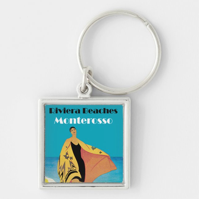 Riviera Beaches ~ Monterosso Keychain (Front)