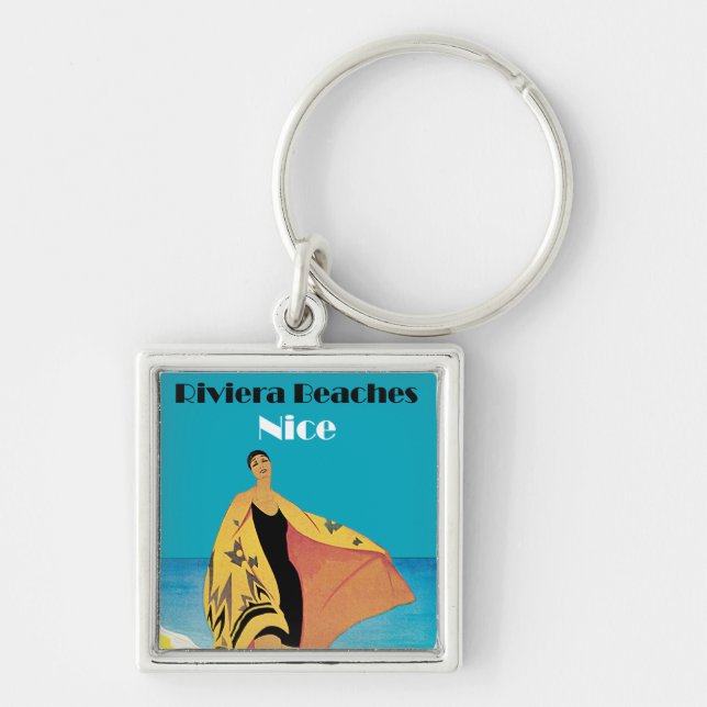 Riviera Beaches ~ Nice Keychain (Front)