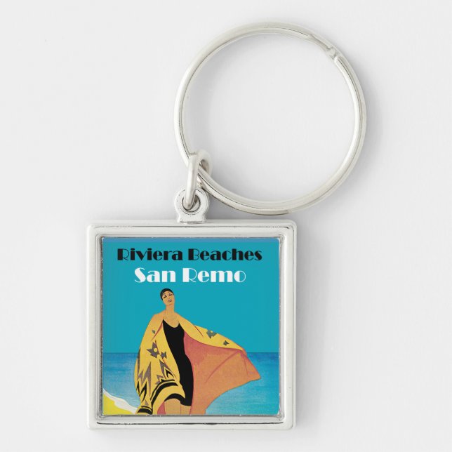 Riviera Beaches ~ San Remo Keychain (Front)