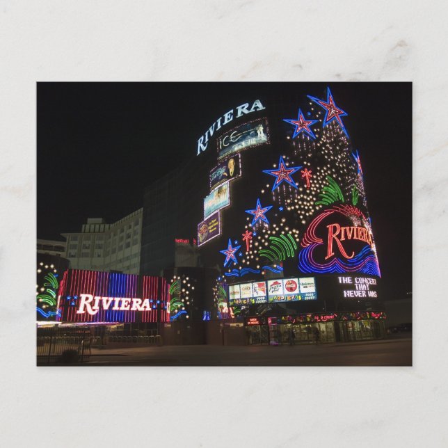 Riviera Las Vegas Double Image Postcards (Front)
