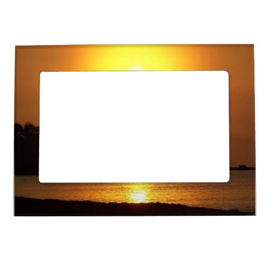 Riviera Maya Cancun Mexico Caribbean Sea at Dawn Magnetic Picture Frame ...