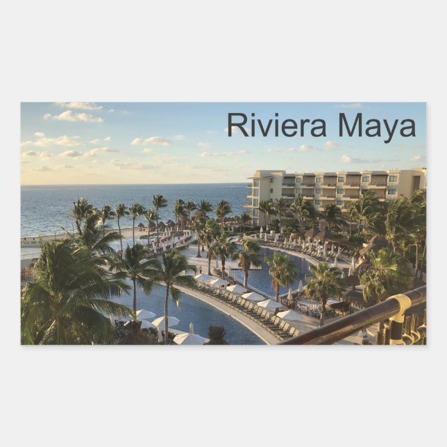 Riviera Maya Cancun Mexico - Rectangle Stickers (Front)