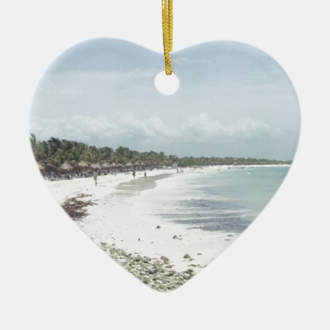 Riviera Maya Ceramic Ornament (Front)