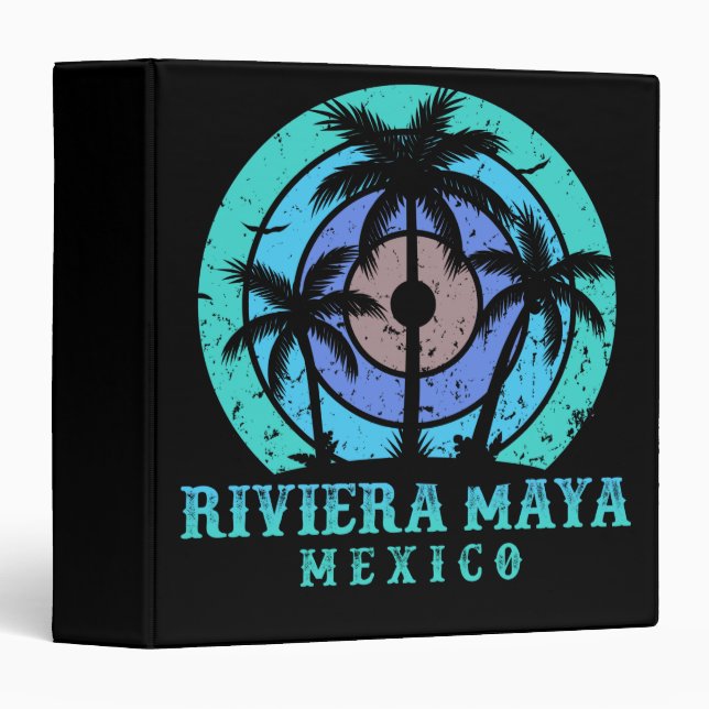 Riviera Maya Mexico 3 Ring Binder (Front/Spine)