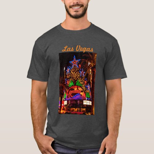 Riviera Neon Lights Las Vegas T_Shirt