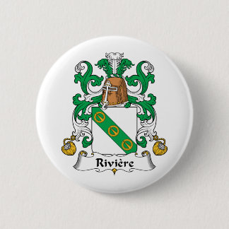 Riviere Family Crest Pinback Button