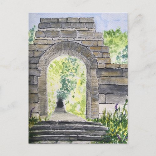 Rivington Terraced Gardens Archway     Postcard