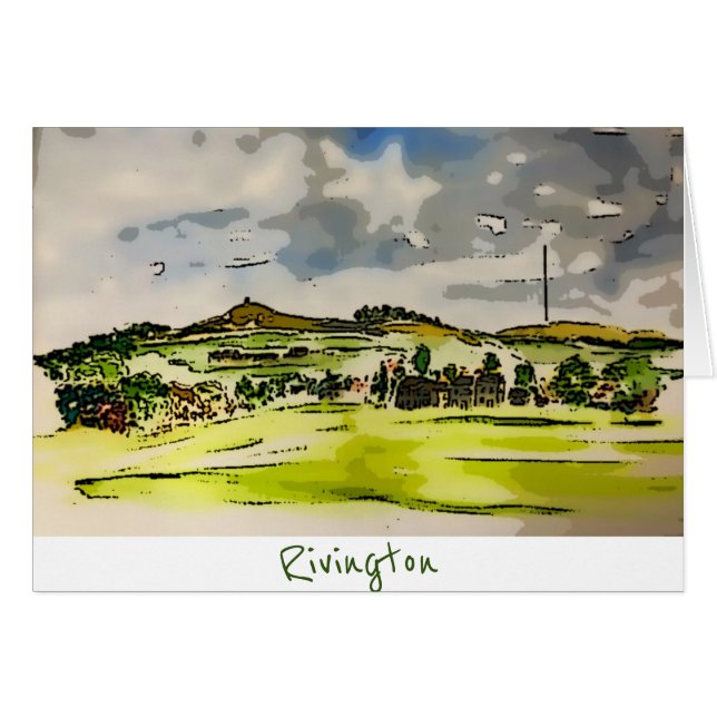 Rivington Winter Hill Landscape   Cards (Front Horizontal)