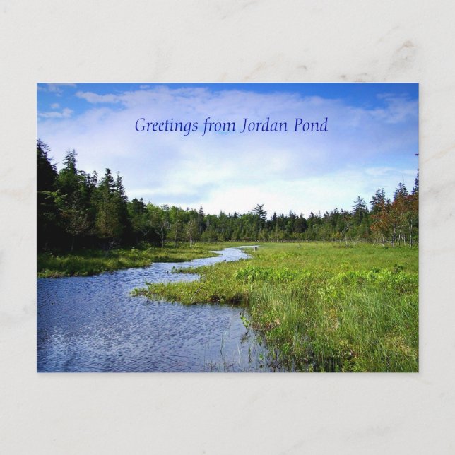 Rivulet off Jordan Pond Postcard (Front)