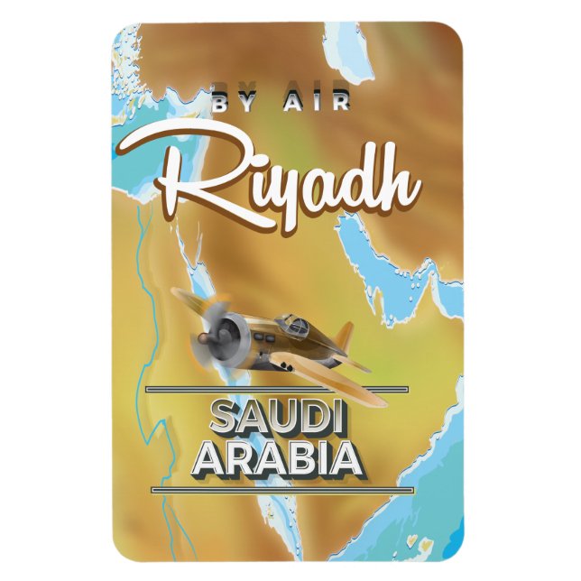 Riyadh Saudi Arabia vintage travel poster Magnet (Vertical)