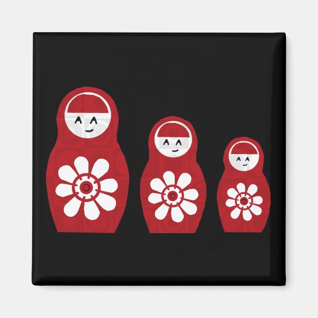 Riyah-Li Designs Nesting Doll Three Magnet (Front)