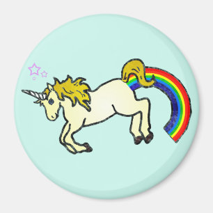 Riyah-Li Designs Rainbow Pooping Unicorn Magnet