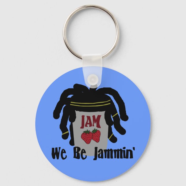 Riyah-Li Designs We Be Jammin' Keychain (Front)