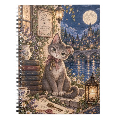 Rize the Mysterious Cat Notebook