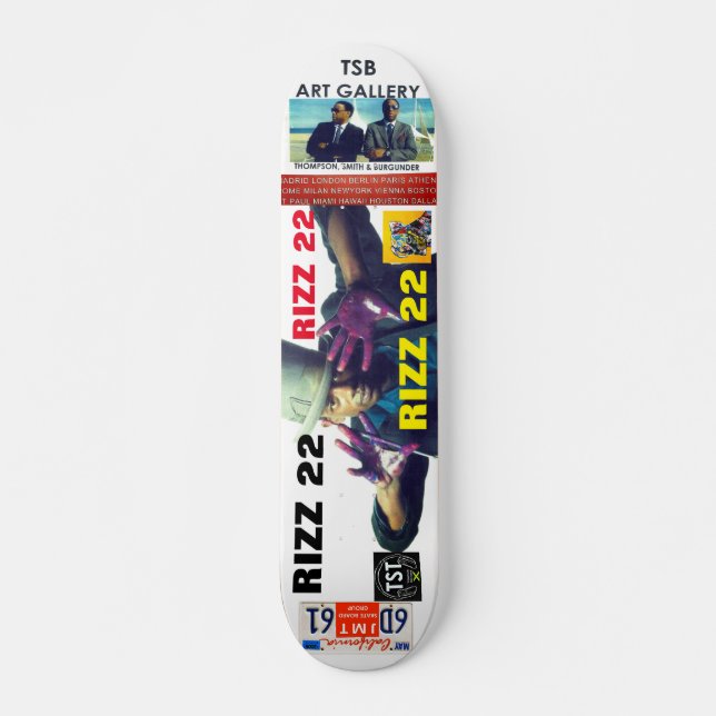 RIZZ  22   Skateboard, 7¾" Deck (Front)