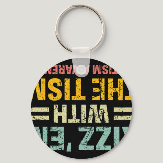 Rizz Em With The Tism Funny Autism Awareness Kids  Keychain