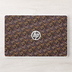 Rizz Em With The Tism Meme Autism Funny Racoon HP Laptop Skin