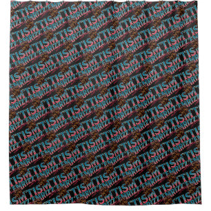 Rizz Em With The Tism Meme Autism Funny Racoon Shower Curtain