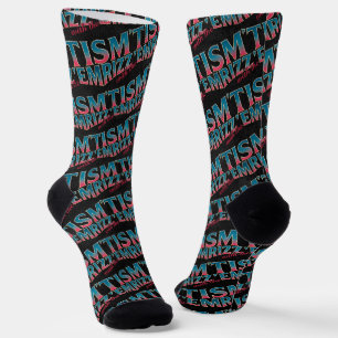 Rizz Em With The Tism Meme Autism Funny Racoon Socks