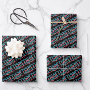 Rizz Em With The Tism Meme Autism Funny Racoon Wrapping Paper Sheets