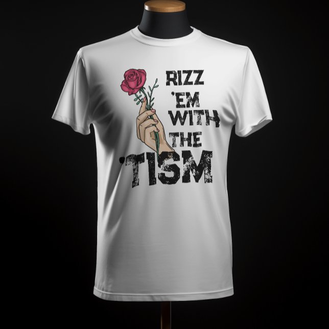 Rizz em with the tism retro Flower atristic T-Shirt (Creator Uploaded)