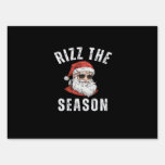 Rizz The Season Funny Santa Merry Rizzmas Rizzler  Sign