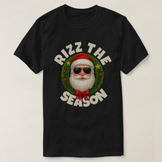 Rizz The Season Trendy Christmas Santa T-Shirt