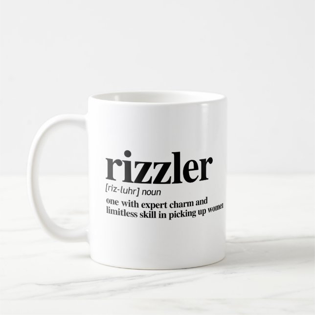 Rizzler Definition Coffee Mug (Left)