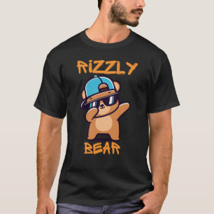 Rizzly Bear Cool Bear with sunglasses T-Shirt